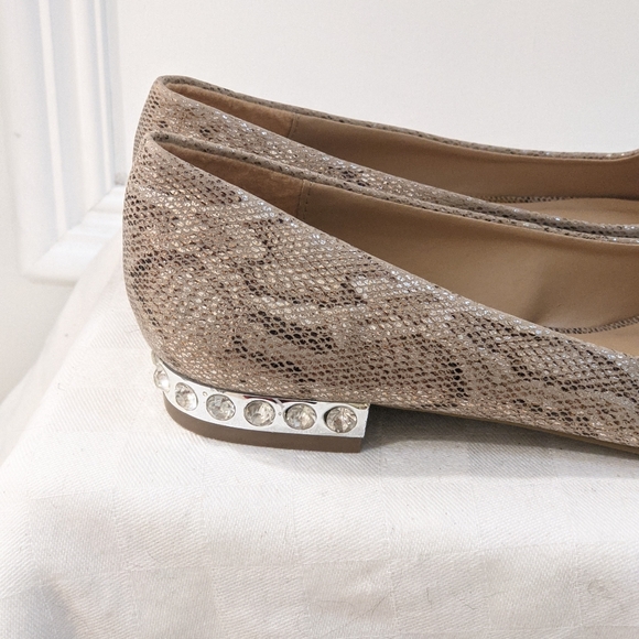 Snake print and jeweled flats - Picture 10 of 13
